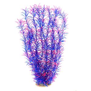 ALEGI Aquarium Fish Tank Decoration,Large Artificial Plants for Fish Tank 21 inches Tall,Safe for All Fish, Purple