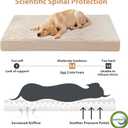 WNPETHOME Orthopedic XXL Dog Beds Large Sized Dog, Waterproof Extra Large Dogs Bed with Removable Washable Cover, Multi-Needle Quilting Dogs Crate Bed