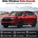 Canvcle Window Visors Rain Guards for 2019-2025 Toyota RAV4 Accessories, Outside-Mount Tape-On Side Window Wind Deflectors Vent Visors Shades Rainproof 6PCS