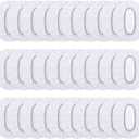 Outus 100 Pack Clear Disposable Ear Covers Plastic Waterproof Ear Protectors for Shower, Hair Dye, Bathing