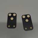 Esanik Upgrade 2 Pack for iPhone 17 Pro Max Camera Lens Protector, Aluminum Alloy Metal matte Case Tempered Glass Camera Screen Cover, Scratch Resistant Case Friendly (Black)