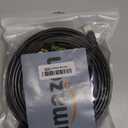 Cat 6 Outdoor Ethernet Cable 100 ft, 24AWG 10Gbps Cat6 Cable Cord Waterproof Direct Burial LLDPE UV Jacket, Internet Network Cable with 20 Ties Support POE Cat6 Cat5e Cat5, CCA, UTP for PC