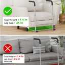 Couch Stand Assist Aid for Elderly, Sofa Chair Lift Assist Devices for Seniors Sit to Stand, Standing Aids & Supports, Pregnancy, Disabled, Floor Gap Height 1.4" Leg Gap 24", Grey
