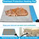 Indestructible Heated Cat House for Outside Winter, Heated Outdoor Cat House Weatherproof with Escape Door, Waterproof & Insulated Outdoor Cat Shelter for Feral Stray Cat Kitty. 17.7"x15"x17.5"