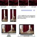 Simplebrand Ava Burgundy Short Blackout Curtains for Bedroom 45 Inches Long 2 Panels Set, Solid Thermal Insulated, Energy Saving Window Treatment Curtains Blackout Drapes, W40 x L45 Inch, Burgundy