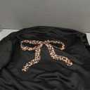 COZYEASE Girl's Bow Leopard Hoodies Long Sleeve Hooded Sweatshirts Pullover Cute Tops 2000s Fall Outfits (Black,14Y)