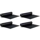 Pangda 4 Rolls 16 ft x 19.69 Inches Black Under Deck Drainage System Bulk HDPE Waterproofing Membrane Trough Black Rain Deck Drainage System Trough Unders Systems Outdoor for Underdeck Ceiling