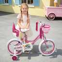WinHope Fairy Girls Bike with Doll Seat, 12-20 Inch Kids Bike for Ages 2-12