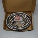 Shower Hose Extra Long 118 Inches Brushed Chrome Handheld Shower Head Hose with Brass Insert and Nut - Lightweight and Flexible