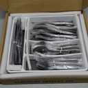 60-Piece Black Silverware Set with Organizer, AIVIKI Stainless Steel Flatware for 12, Cutlery Utensil Set for Home Restaurant, Tableware Includes Knife Fork Spoon Set, Mirror Polished