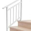 Hand Rails for Outdoor StepsStair Handrail & Indoor Stair Railing KitRailings for Outdoor Steps for Fence & Outdoor Steps (1, White with Balusters, 3 Step)
