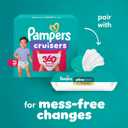 Pampers Diapers - Cruisers 360° - Size 8, 74 Count, up to 100% Leakproof Fit, Designed for Active Babies, Pull On Diaper