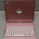 TQQ Touch for iPad (A16) 11th Generation Case with Keyboard (11", 2025) & 10th Gen (10.9", 2022) - 360 Rotatable, Thin & Light, Multi-Touch Trackpad for iPad (A16) 11th/10th Gen (Pink)