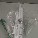 White Tension Curtain Rod for Windows 28 to 48 inch, Adjustable Expandable Pressure Spring Curtain Rod No Drilling, 7/8" Curtain Rod for Bedroom Doorway Closet Door