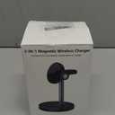 XXZU 3 in 1 Wireless Charger Compatible for Magsafe,Portable 15W Fast Charging Magnetic Wireless Charger Stand Compatible for iPhone 17 16 15 14 13 Pro Max Plus/Apple Watch Series/Airpods