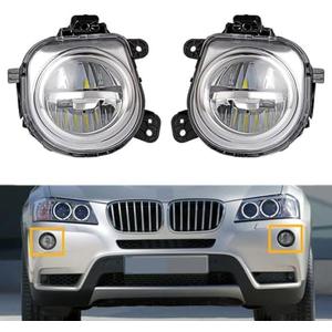 MUNIK 63177317251 63177317252 Front Left+Right LED Fog Light Lamp 2011-2019 For BMW F25 F26 F15 F85 F16 F86 X3 X4 X5 X5M X6 X6M Replat # 63177317251 63177317252