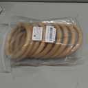 FoDau770 10pcs Natural Beech Wooden Rings, Unfinished Solid Wood Rings Heavy Duty Wood Circles, Macrame Craft Circles for Party, Home Decor & DIY Making - Outer Diameter: 5 Inch