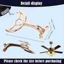 42' Replacement Ceiling Fan Blades Arms -5PSC (Golden).