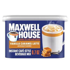 Maxwell House International Latte Vanilla Caramel 8.7 Oz EA 8/2013 BBD 12/01/26