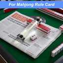 1 Pc Mahjong Line Finder Magnified Line Reader 6 Inch Acrylic Magnifier with Guiding Lines Reading Aid for Small Prints Mahjong Rules Bible Cross Stitch Accessories