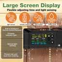 Automatic Chicken Coop Door Solar Powered with Timer&Light Sensor Remote Control 4Modes,Adjustable Anti-Pinch Strength & Weather Poof 1