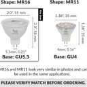 Simba Lighting LED MR16 5W 12V Light Bulb (10 Pack) 35W to 50W Halogen Spotlight Replacement for Landscape, Accent, Track Lights, Desk Lamps, FWM EXN, GU5.3 Bipin Base, 2700K Warm White, Not Dimmable