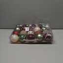 12 Pcs Christmas Ball Ornaments Set Brown Green Champagne Luxury Neutral Shatterproof Christmas Tree Decorations 3.15 Inch Glittering Decorative Hanging Ornament Bulk for Xmas Tree Holiday Party Decor