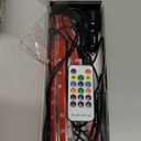 RGB Interior Car Strip Lights with Smart APP Control, Music Sync Under Dash Footwell Neon Internal Lighting Kit Multicolor,12V LED Strip Lights for Cars, Trucks, SUVs with Car Charger(1 Set) (48SMD(4 Lines Design))