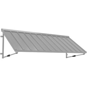 Metal Awning for Door Entrance, 81x24 Inches Adjustable Angle Window Awnings for Patio, Sunsetter Shade Canopy Outdoor Exterior for Front Doors, Windows, Porches, Balconies, Light Gray