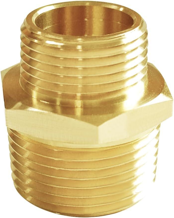 Joywayus 3/4" NPT Male 1" NPT Male Brass Pipe Fitting Adapter