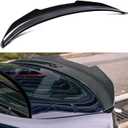 Rear Spoiler Compatible with BMW G20 3 Series & G80 M3 2019-2025, PSM Style Carbon Fiber Pattern Trunk Exterior Duckbill High Kick Tail Deck Lid Wing Lip Splitter 320i 330i 330e M340i M3