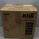 KBS Pro Stainless Steel Bread Machine, 2LB 17-in-1 Programmable XL Bread Maker with Fruit Nut Dispenser, Nonstick Ceramic Pan& Digital Touch Panel, 3 Loaf Sizes 3 Crust Colors, Reserve& Keep Warm Set