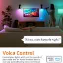 Amazon Basics Smart A19 LED Light Bulb, Color Changing, 9W (60W Equivalent), 800LM, Works with Alexa Only, 2.4 GHz Wi-Fi, No Hub Required, 4 Pack