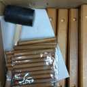 Wood Wine Rack Holder, Free Standing Home Kitchen Cabinet Wooden Racks Stand Wine Storage Organizer - Natural Wood (Size : 42cm)