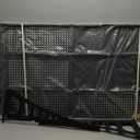 2-Pack 2x3ft Adjustable Garage Wall Shelving 560lbs Load Capacity Heavy Duty Wall Mounted Storage Shelf Metal Floating Shelves for Garage(Black)