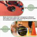 Senston 27.5'' Outdoor Basketball Excellent Elasticity/Grip Rubber Basketballs with Pump, Durable Size 5 Men Basketball