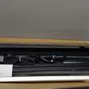 GRLEAF 63" Narrow Console Sofa Table with Built-in Power Strip (4 AC Outlets & 4 USB Ports)  4.9ft Power Cord, Metal Frame, Easy Assembly, Ideal for Behind Couch, Hallway, and Home Office | Black