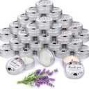MTLEE 50 Pcs Wedding Candles Gift Favors for Guests 1 Oz Lavender Scented Soy Wax Aromatherapy Candle Favors for Bridal Shower Rustic Wedding Party Guests(Thank You)