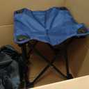 Opliy Camping Stool, Folding Small Chair Portable Camp Stool for Camping Fishing Hiking Gardening and Beach, Camping Seat with Carry Bag (Blue)