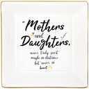 KLYJI Valentines Gifts for Mom from Daughter Birthday Gift Mother Ceramic Ring Trinket Dish Decorative Jewelry Thanksgiving Christmas Mother's Day, Pack 3