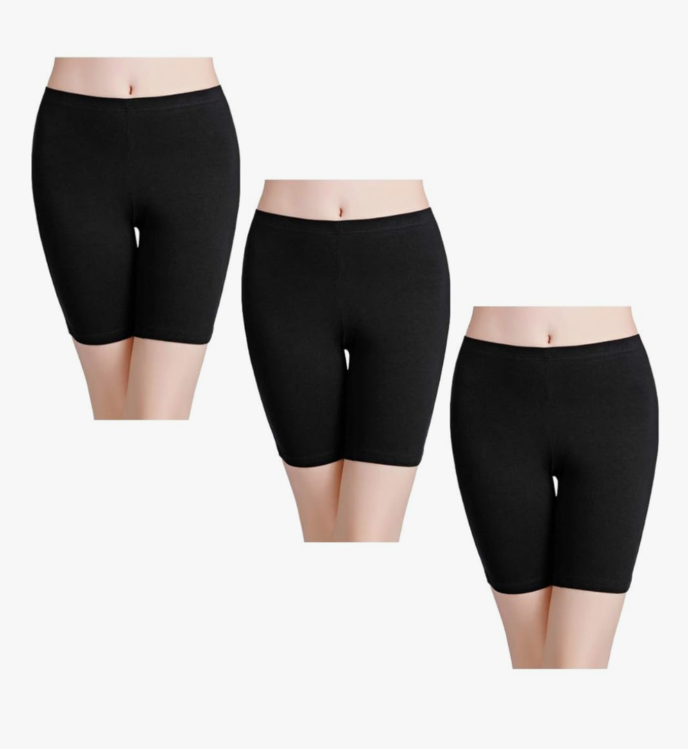 wirarpa Women's Anti Chafing Cotton Underwear Boy Shorts Long Leg Boyshorts Panties 3 Pack, XL