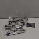 Gaoye +3.0 Reading Glasses Men - Blue Light Blocking Lenses, TR90 Frames, UV400 - Eyeglasses with Clear Vision (A4 Pack Black)