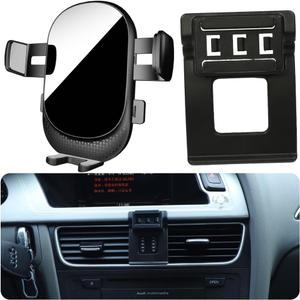 Car Phone Holder for Audi A4/S4/A5/S5 Auto Accessories [Only for Audi 2009-2016 A4 / S4 & 2008-2017 A5 / S5] [Auto Lock Hands Free Cell Phone Mount Car fits for iPhone & All Smartphones]