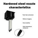 HzdaDeve 2 Pack A1 Mini/A1 Hotend Print Head Hot End Kit Extruder Upgrade High-Temperature 0.4MM Hardened Steel Nozzle Replacement with 4PCS Silicone Cover Sock for Bambu Lab 3D Printer Accessories