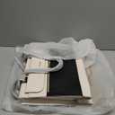 LOVEVOOK Laptop Tote for Women - 15.6 Inch Professional Leather Computer Briefcase - Waterproof Shoulder Bag - Large Capacity Business & Office Bag (Black/Beige)