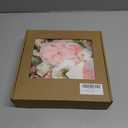 Artificial Peonies Flowers, Pink Cake Flowers Fake Silk Roses with Stems Faux Tulip Wedding Bridal Bouquets for Table Centerpieces Floral Arrangement Arch Home Decoration