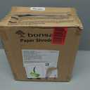 Bonsaii Paper Shredder for Home Use, 3.4 Gal Wastebasket, 6 Sheet Crosscut Paper Credit Cards, Staples, and Clips Shredder for Home Office Use, Portable Handle Design (C237-B New Version)