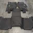 OEDRO 3 Rows Floor Mats Liners Set for 2018-2025 Expedition 2nd Row Bucket Seats