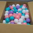 Ball Pits Balls 170 Count, 2.2in BPA Free Crush Proof Plastic Balls, Colorful Play Balls for Toddlers, Kids' Pool, Playpen, Play Tent (Purple)