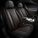 SCITOO Seat Covers Full Set,Universal Car Seat Covers Waterproof Car Seat Protector Automotive Seat Covers,Vehicle Seat Cover Set for Cars SUV Pick-up Truck Sedan (Full Set, Black And Red) | Waterproof Car Seat Protector Automotive Seat Covers,Vehicle Seat Cover Set for Cars SUV Pick-up Truck,Airbag-compatible